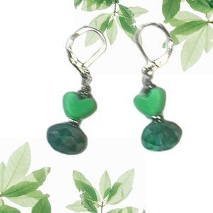 🍒 Dangle Swarovski Crystal Hand Crafted Earrings W/ 925 Hooks🐥